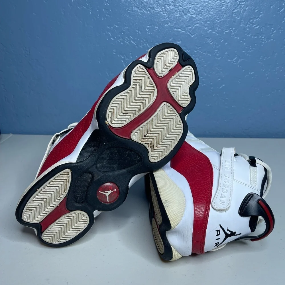 Nike Jordan 6 rings Red and White Air Jordan Sneakers men size 10.5 no box